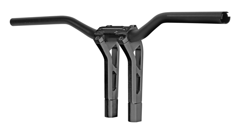 Performance Machine Phatbar H-Bar Assy, 9in Riser, 1-1/4in Bar, Int Wire, Gauge Mnt - Black Ops