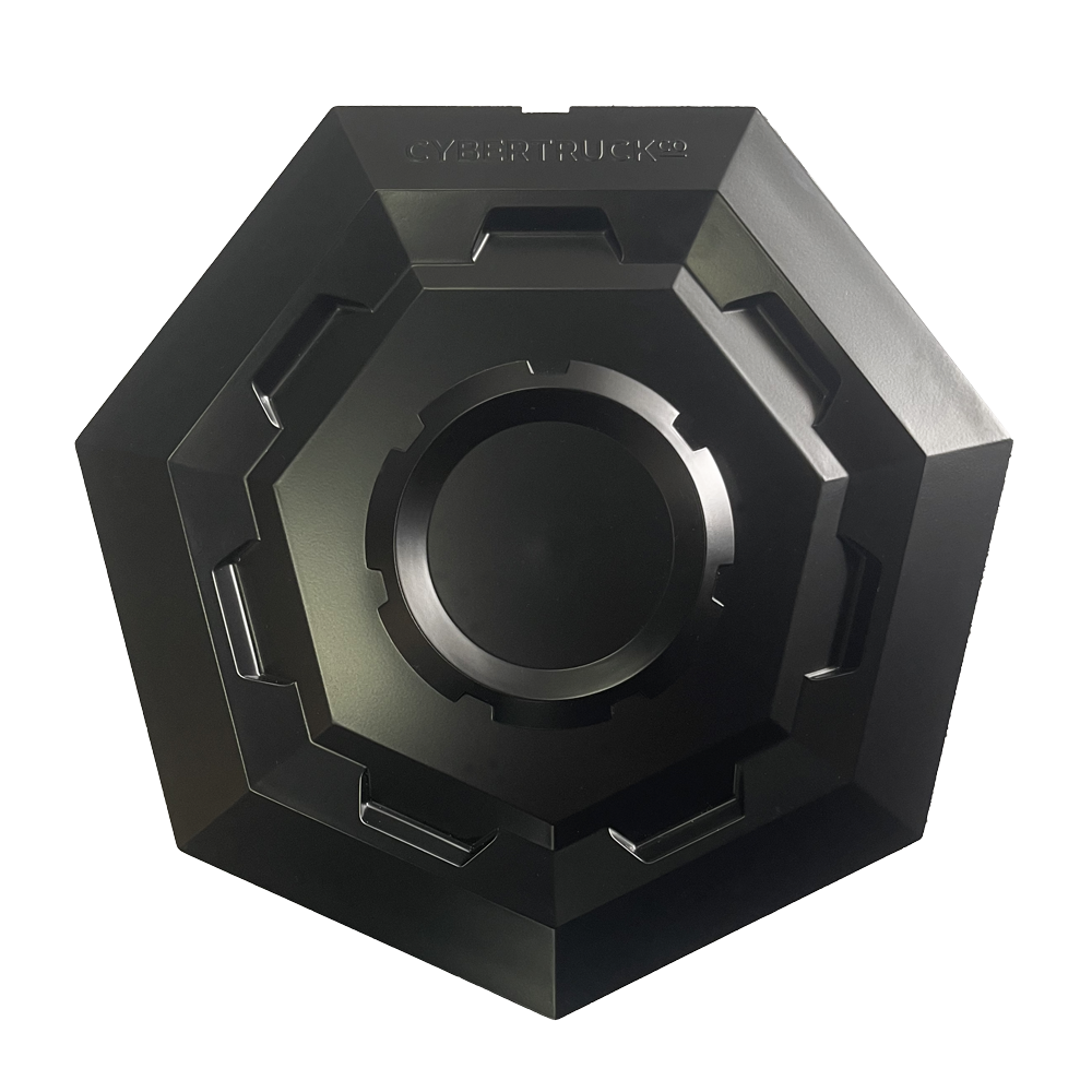 TESLA Cybertruck 24+ Matte Black Plastic Center cap set of 4pcs