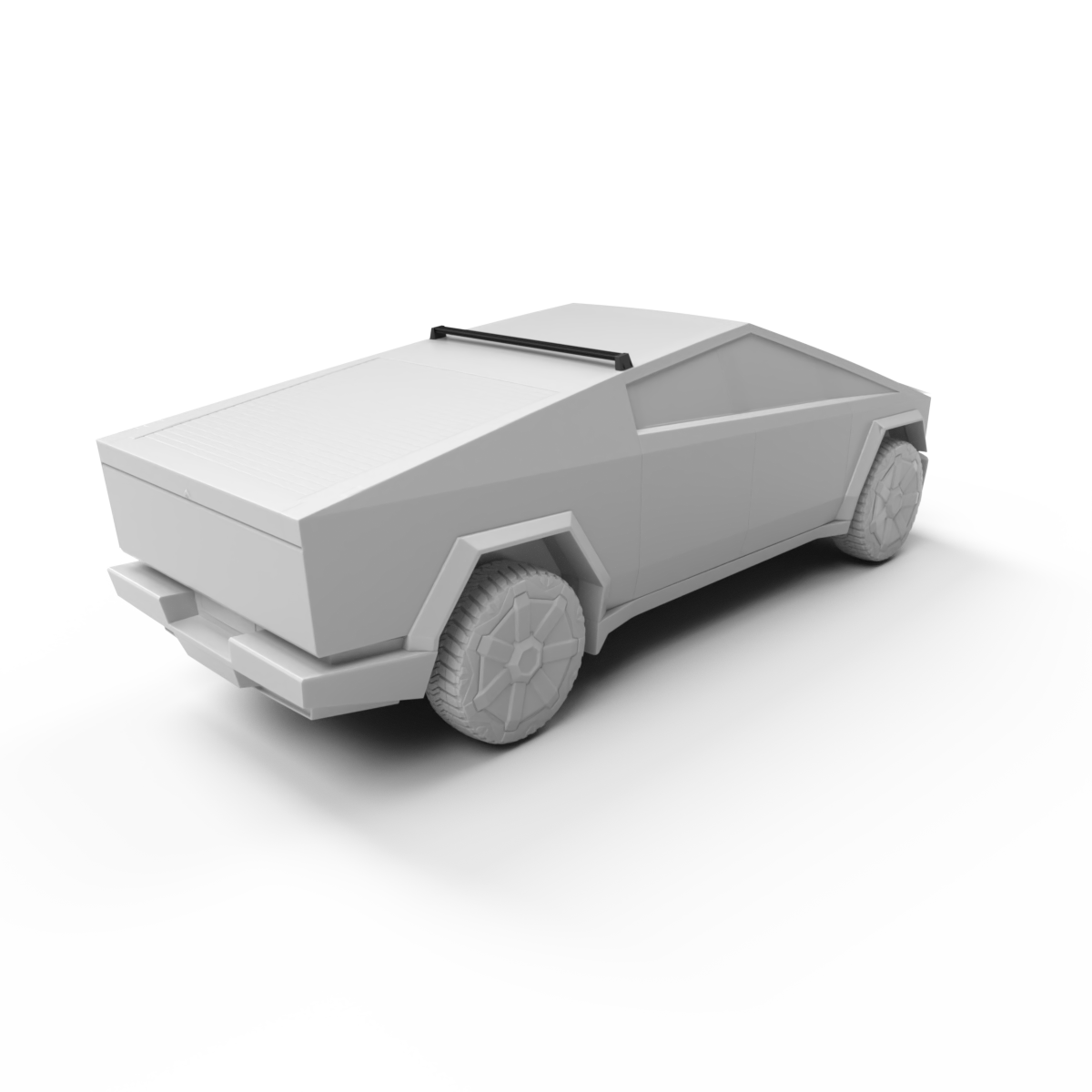 TESLA Cybertruck 24+ Heavy Duty Billet Aluminum Cross Bar #2 - Matte Black