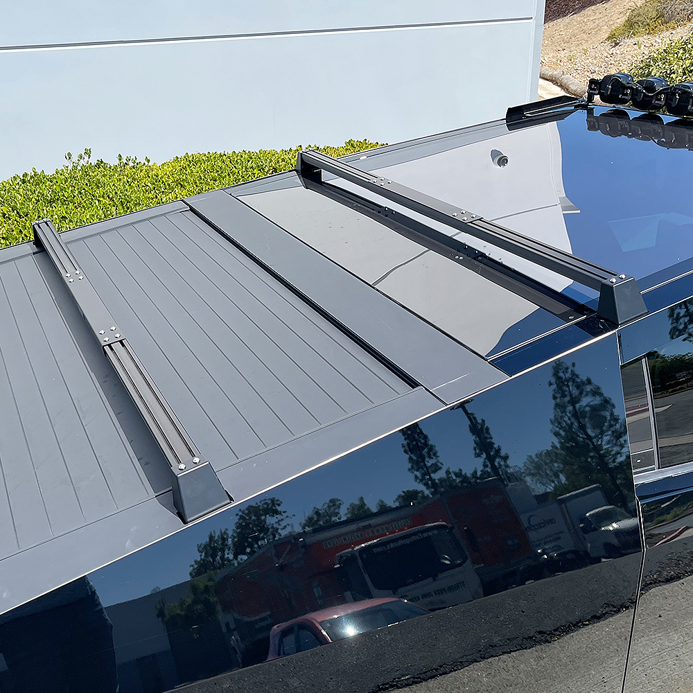 TESLA Cybertruck 24+ Adjustable Cross Bar Kit (set 2 bars) - Matte Black