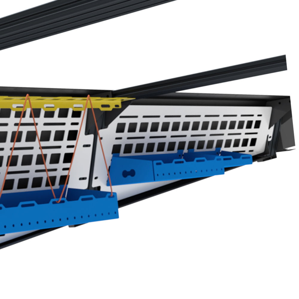 TESLA Cybertruck 24+ Modular Utility Roof Rack - Inside MOLLE Panel (1pc) Gloss White Powdercoat - MIDDLE