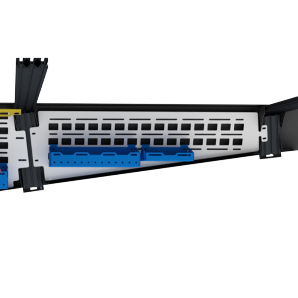 TESLA Cybertruck 24+ Modular Utility Roof Rack - Inside MOLLE Panel (1pc) Gloss White Powdercoat - MIDDLE