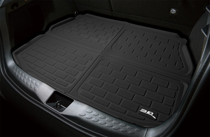 3D MAXpider 2022 Tesla Model X Behind 2nd Row Cross Fold Kagu Black Cargo Liner