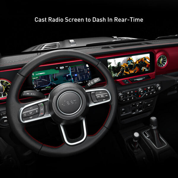 J-MAX Pro-All-in-one Digital Screen for Jeep Wrangler & Gladiator (2018–2023)