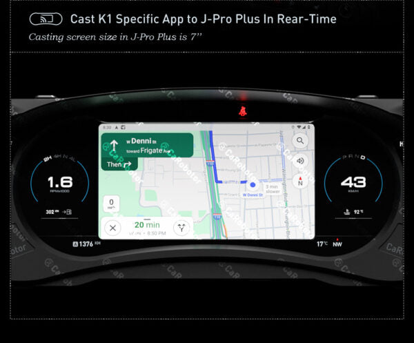 Carobotor Jeep Wrangler JK( 2011-2018) J-Pro Plus (dash) & K1 (radio) with accessories (2025 Gen 2)