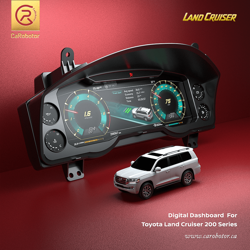 CaRobotor LC200 digital dashboard (TOYOTA LC200 digital dashboard 2008-2024)