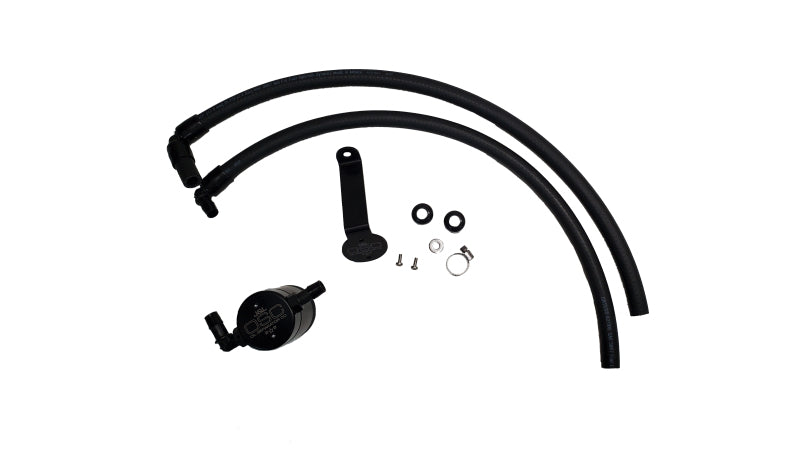 J&L 22-25 Toyota Tundra, 23-25 Sequoia 3.5L Turbo Oil Separator 3.0 Driver Side - Black Anodized