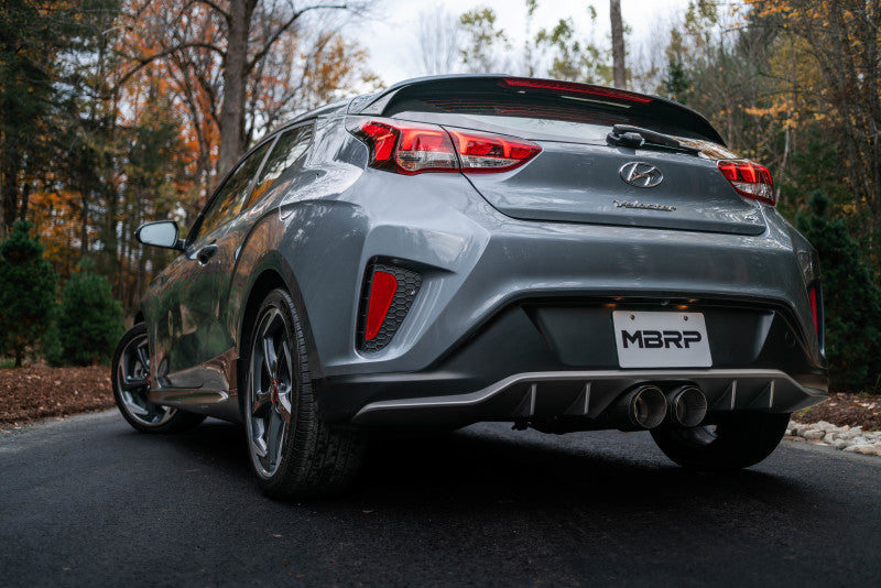 MBRP 2019+ MBRP Hyundai Veloster Turbo Cat Back - T304 Stainless - Carbon Fiber Tip