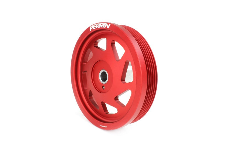 PERRIN 22-25 Subaru WRX/BRZ & Toyota GR86 / 20-25 FXT/OBXT Lightweight Crank Pulley - Red