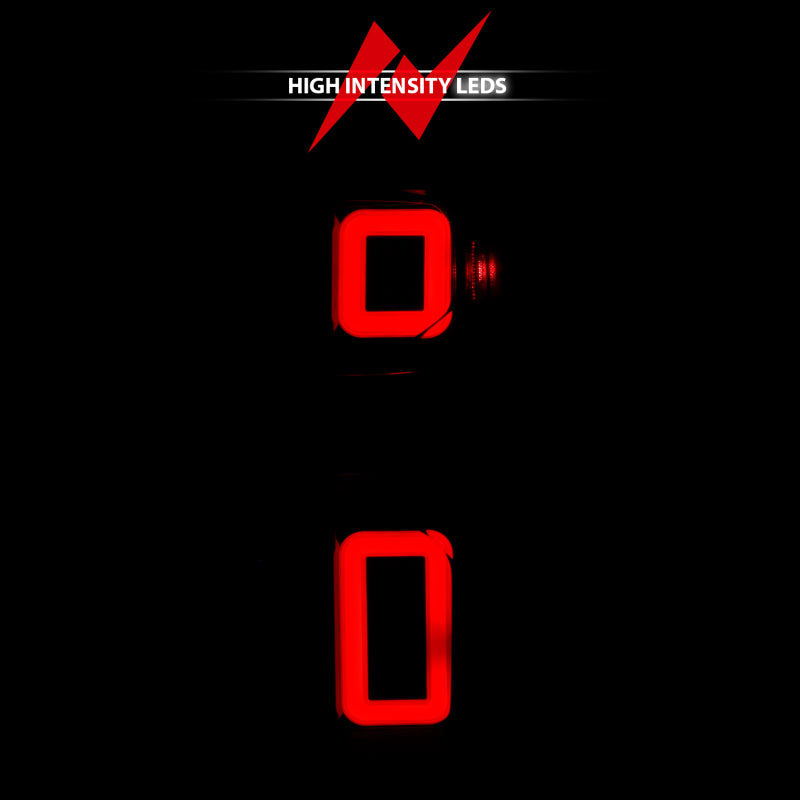 ANZO 19-21 Chevy Silverado Full LED Taillights Black Housing Smoke Lens G2 (w/C light Bars)