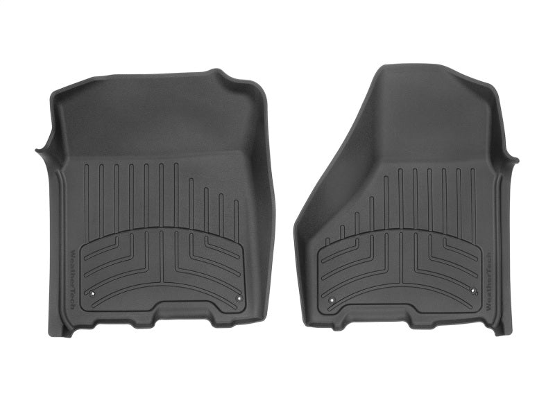 WeatherTech 12-18 Dodge Ram 1500 Crew Cab / Extended Cab Front FloorLiner HP - Black