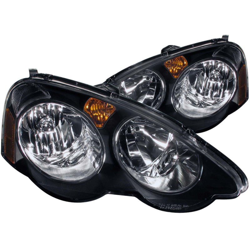 ANZO 2002-2004 Acura RSX Crystal Headlights Black