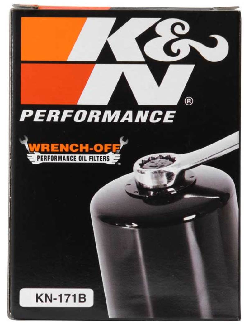 K&N Harley-Davidson / Buell 3in OD x 4.063in H Black Oil Filter