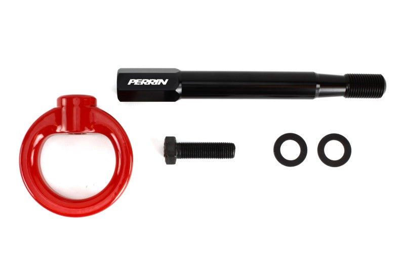 PERRIN 22-25 Subaru WRX / 18-23 Crosstrek / 20-25 OBXT / 17-23 Impreza Tow Hook Kit (Front) - Red
