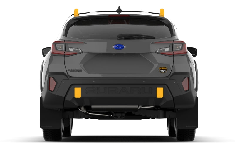 Rally Armor 24-25 Subaru Crosstrek (Wilderness Only) Black UR Mud Flap W/Red Logo - No Drilling Req