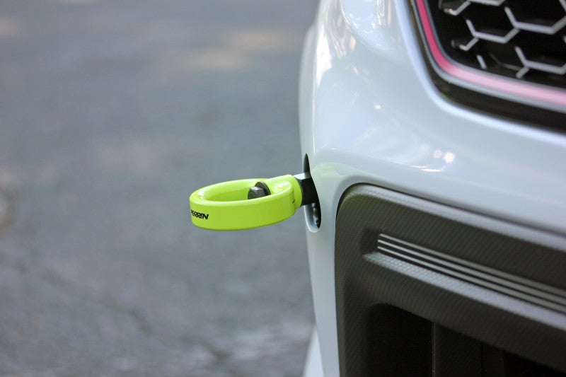 PERRIN 18-21 Subaru WRX & STI / 13-25 BRZ / 17-20 Toyota 86 Tow Hook Kit (Front) - Neon Yellow