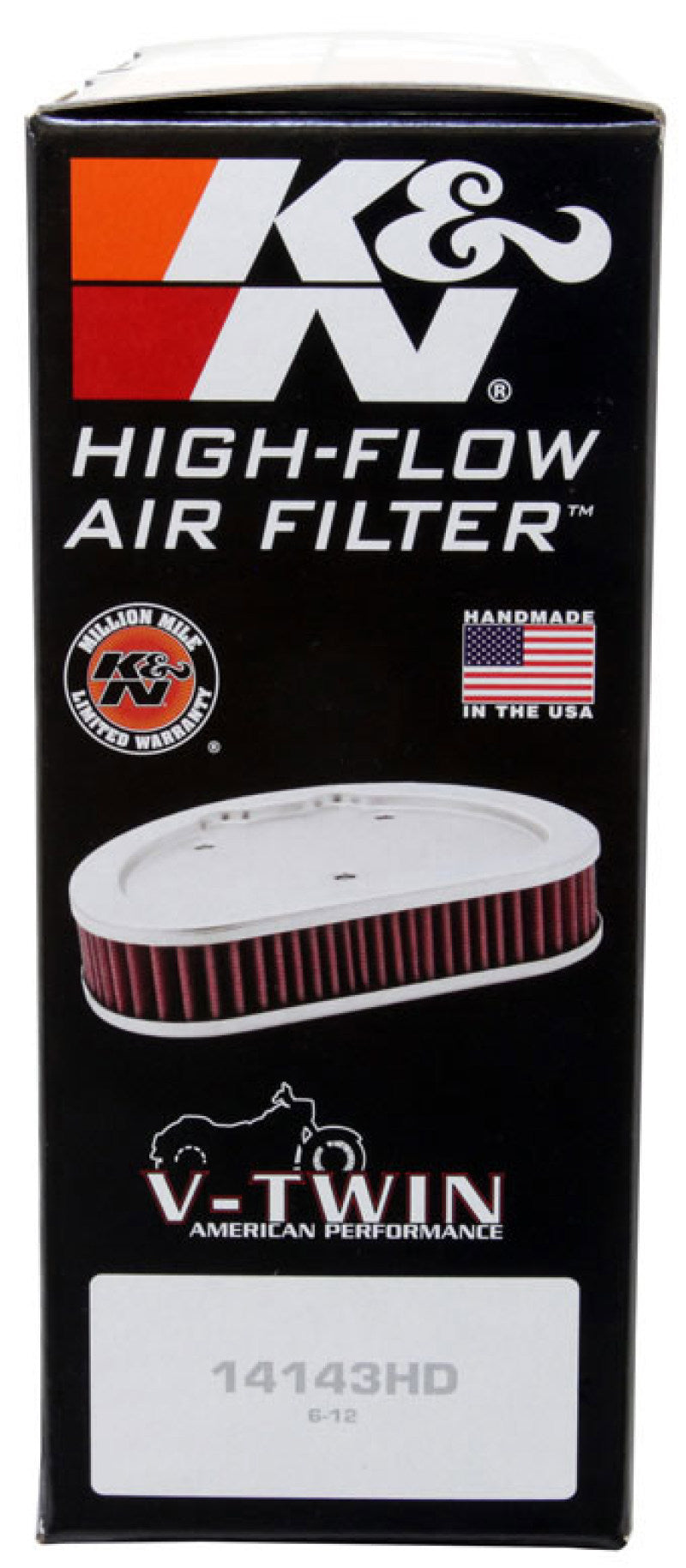K&N 12-16 Harley-Davidson XL 883/1200 Drop In Air Filter