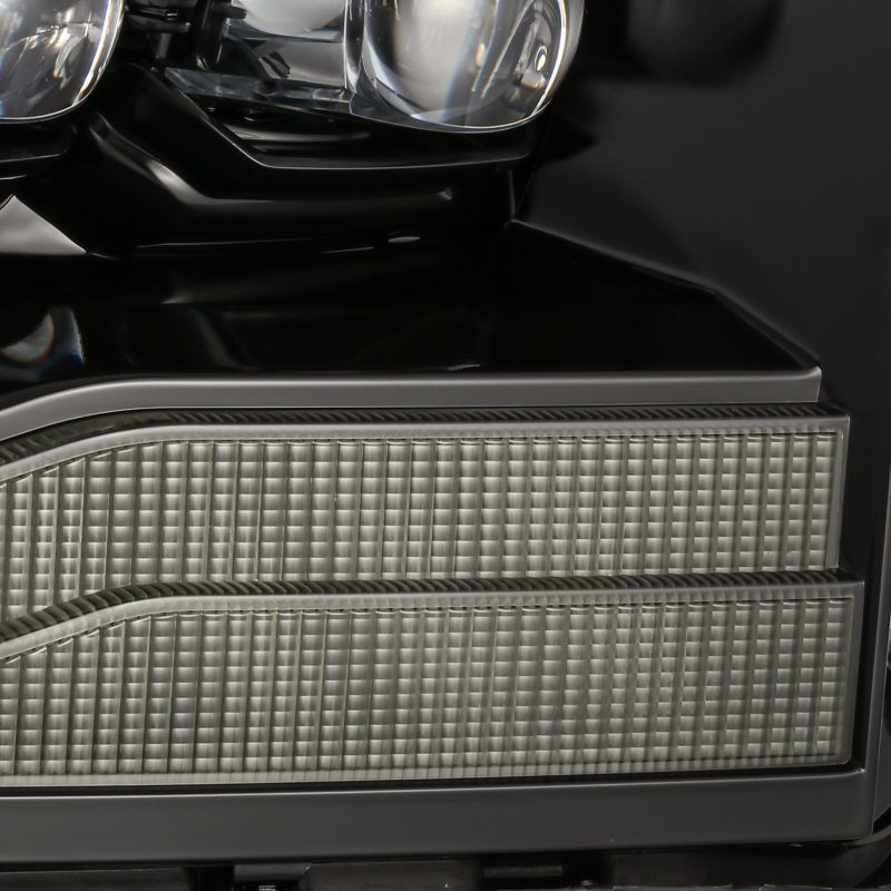AlphaRex 06-08 Ram 1500HD NOVA LED Proj Headlights Plank Style Alpha Blk w/Seq Signal/DRL/Amber LED