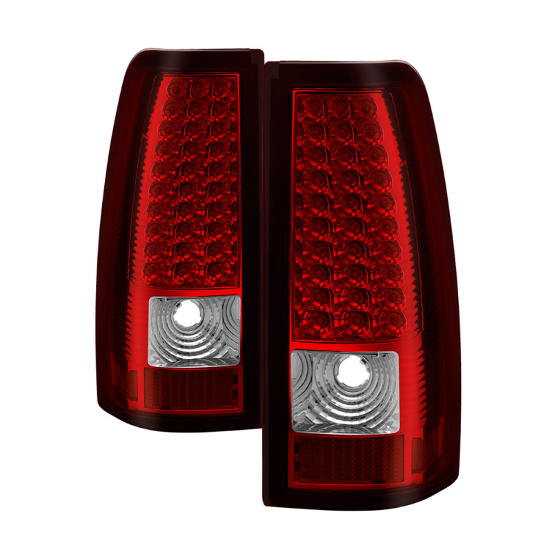 xTune Chevy Silverado 1500/2500/3500 03-06 LED Tail Lights Red Clear ALT-ON-CS03-LED-RC