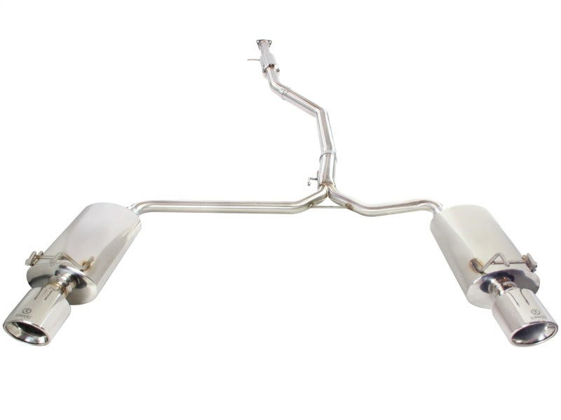 aFe Takeda Exhaust 304SS Dual Cat-Back w/ Polished Tips 13-17 Honda Accord LX/EX/EX-L Sedan L4 2.4L