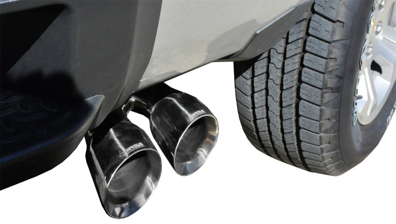 Corsa 14-19 GMC Sierra/Chevy Silv 1500 Reg. Cab/Std. Bed 5.3L V8 Polished Single Side CB Exhaust