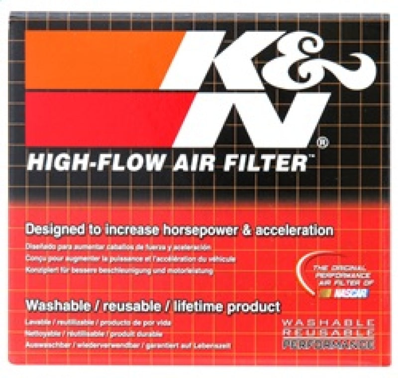 K&N Universal Rubber Filter 2 inch Top OD / 3.5 inch Base OD / 2.25 inch Flange ID / 4 inch Height