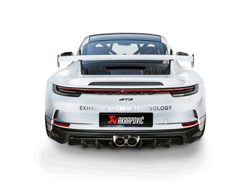Akrapovic 2021-24 Porsche 911 GT3/GT3 RS (992) Slip-On Race Line (Titanium) w/Titanium Tips